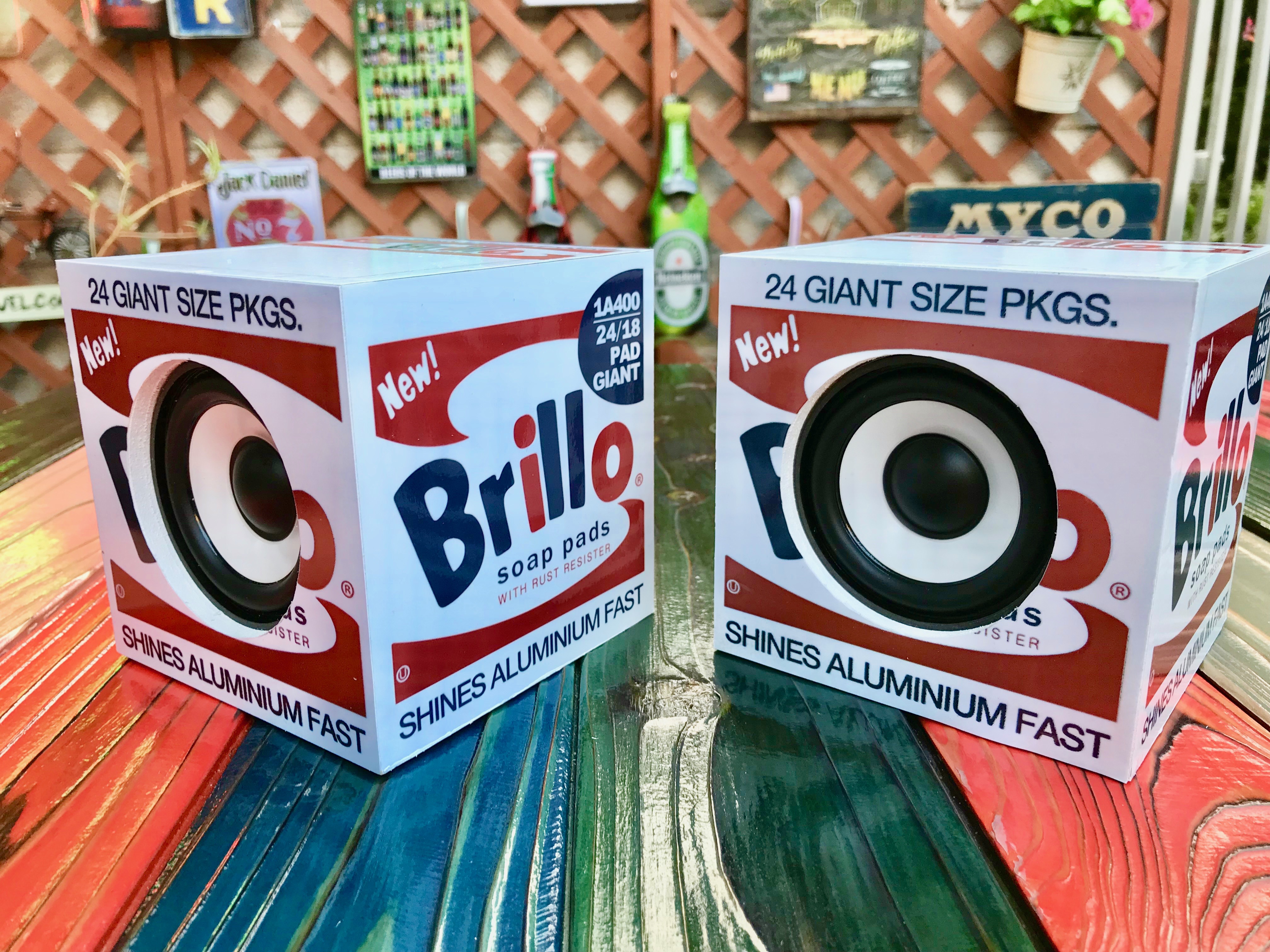 キューブ型スピーカー『Brillo Cube』ウォーホルの箱