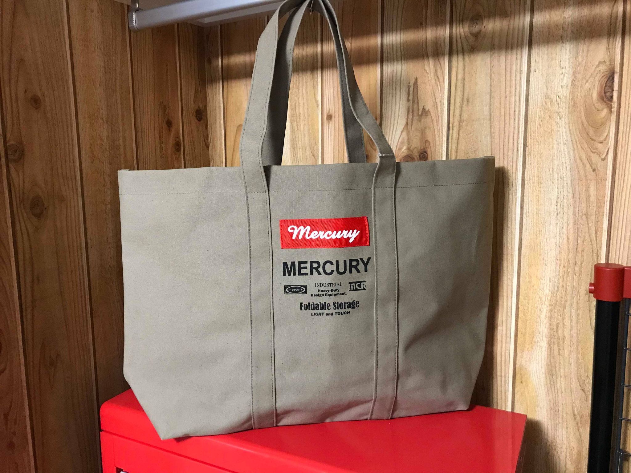 Mercury マーキュリーのトートバッグ（ベージュ） - Akasaka Base｜オリジナルのオーディオ製品とアメリカ雑貨